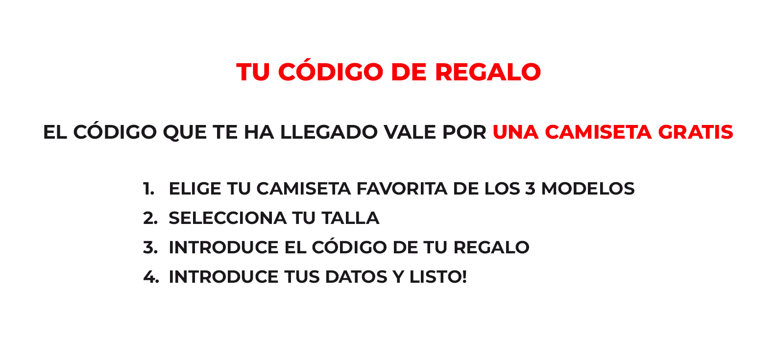  Código de Canje